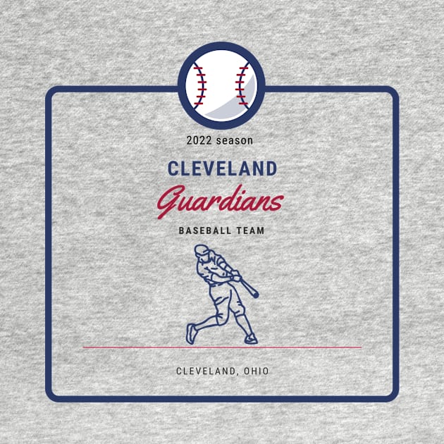 cleveland guardians for baseball lovers 2022 season T-Shirt by ohsheep